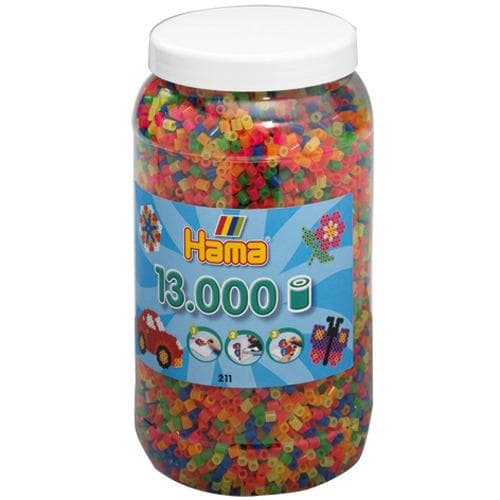 Hama Fuse Beads Ton Med 13000 Neon