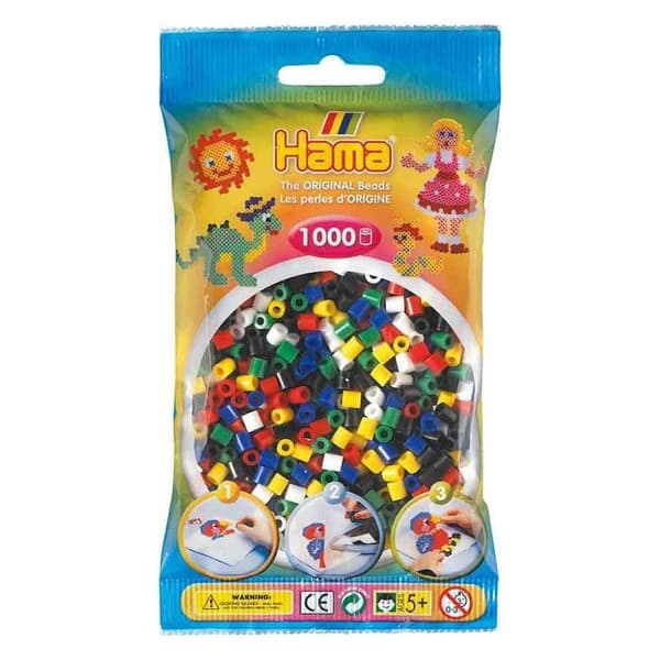 Hama Fuse Beads Primærfarver 1000 stk