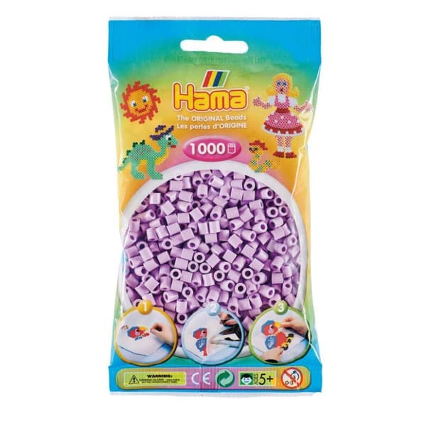 Hama Fuse Beads Lilac Pastell 1000 stycken