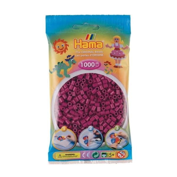 Hama strykpärlor 1000 stycken plommon