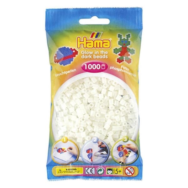 Hama Fuse Beads Glow In The Dark 1000 stycken