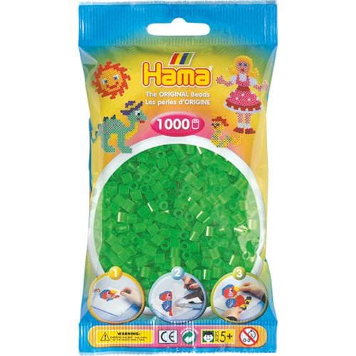 Hama Strykpärlor 1000 Styck Grön Neon