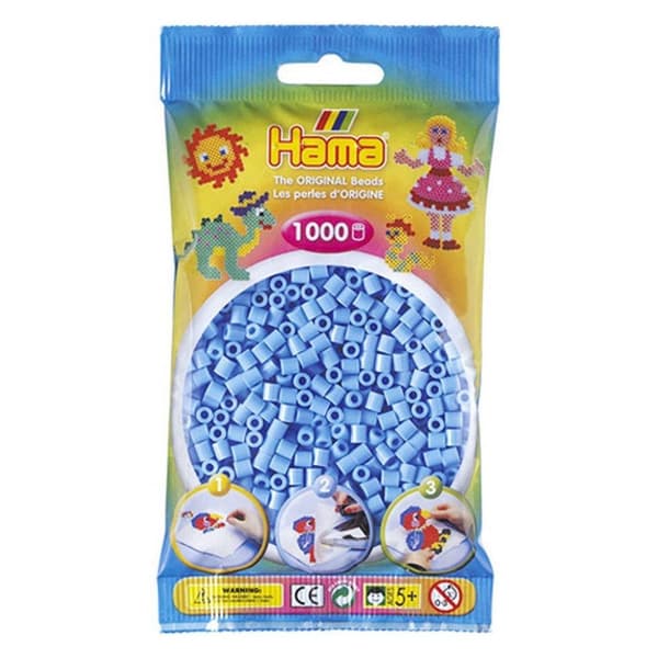 Hama Fuse Beads Lyseblå 1000 stk
