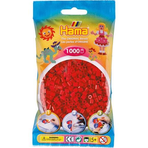 Hama Strykpärlor 1000 Styck Mörkröd