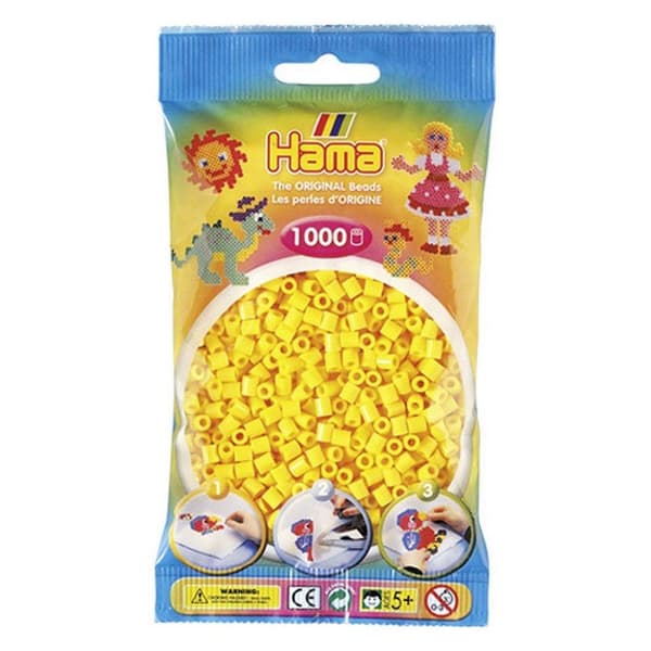 Hama Fuse Beads Gul 1000 stycken