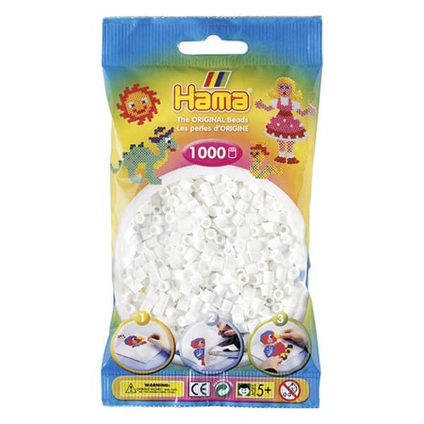Hama Strykpärlor Vita 1000 Styck