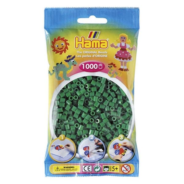 Hama Strykpärlor Grön 1000 Styck