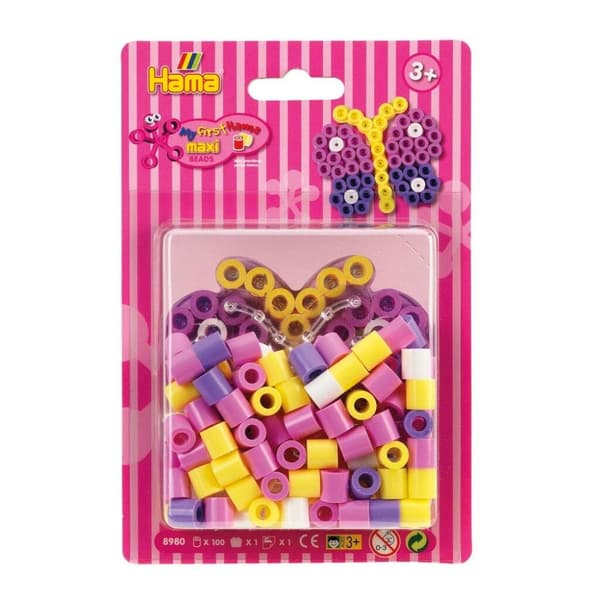 Hama Maxi Fuse Beads Butterfly 100 stk