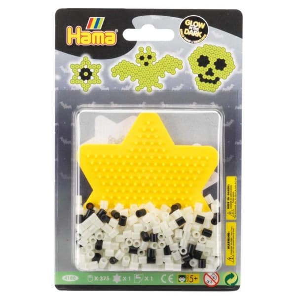 Hama Fuse Beads Glow In The Dark Set 375 delar