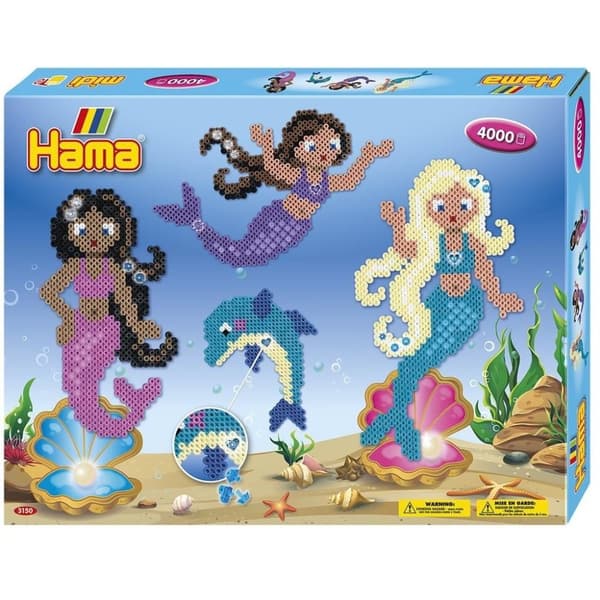 Hama Fuse Beads Mermaids Set 4000 stycken Multicolor/Glitter