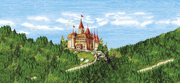 Faber Castell FC-120148 farveblyant Faber-Castell Castle sekskantet papetui med 48 stykker
