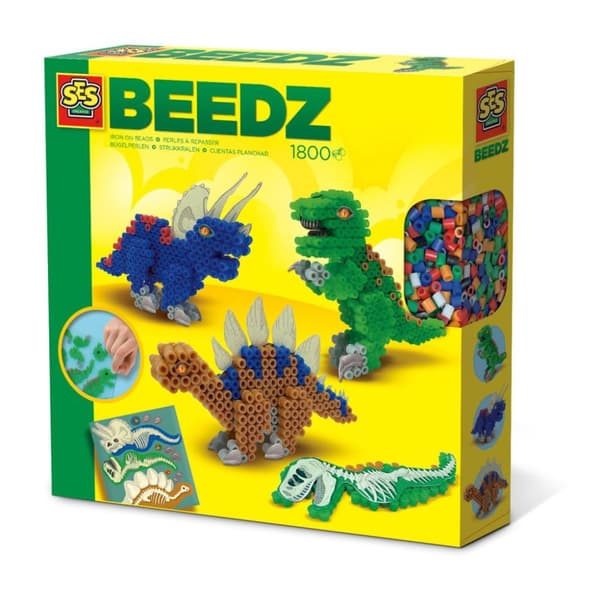 SES Creative Fuse Beads 3D Dinos 1800 stk