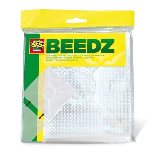 SES creative Beedz Fuse Beads Slipade plattor Fyrkantiga 2 delar