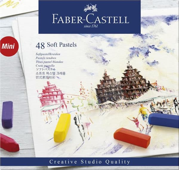 Faber Castell FC-128248 Pastel Kridt halvlængde pose Ã 48 stk.