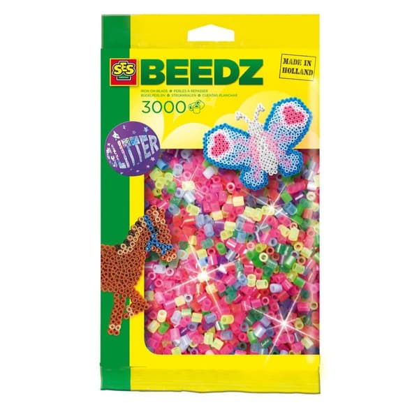 SES Creative Beedz Glitter Fuse Beads 3000 stycken