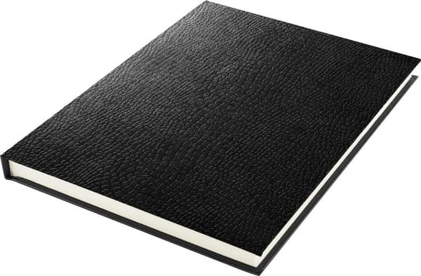 Kangaro K-5320 Skissbok A5 krämfärgad 120 gr blankt papper, 140 sidor hårt omslag svart