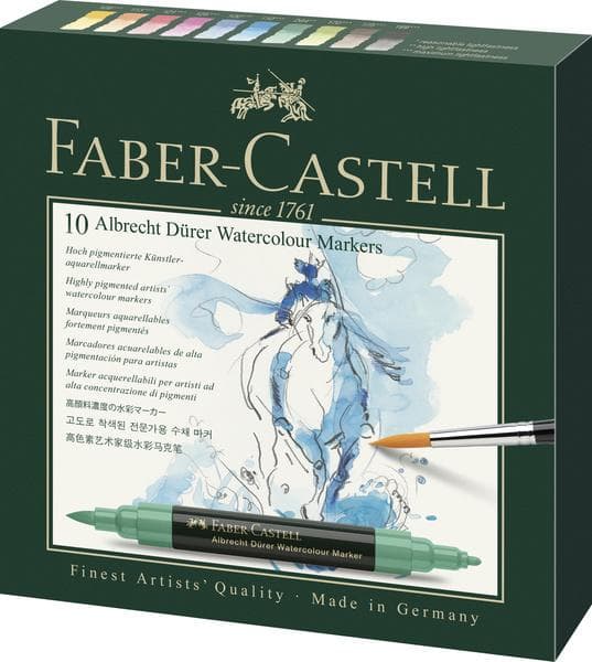 Faber Castell FC-160310 Akvarellmärke Albrecht Dürer Box A 10 stycken