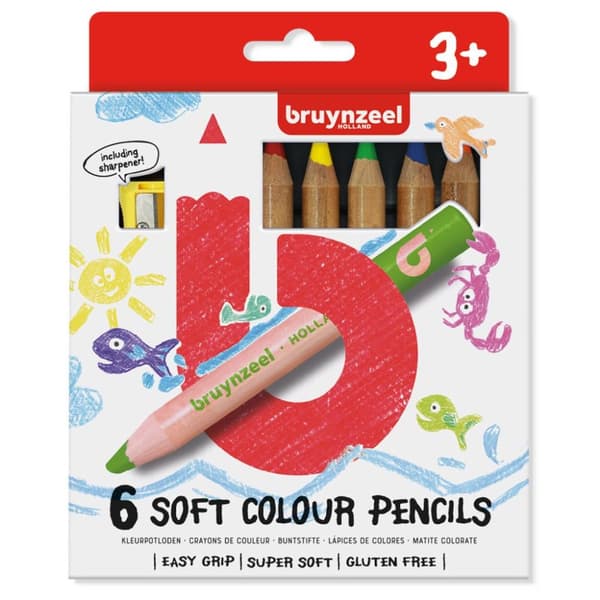 Bruynzeel Soft Color värikynät 6 kpl