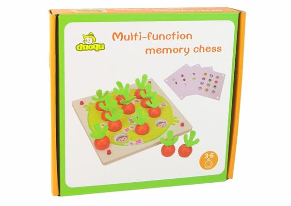 Memory Game Fruits and Vegetables Wooden