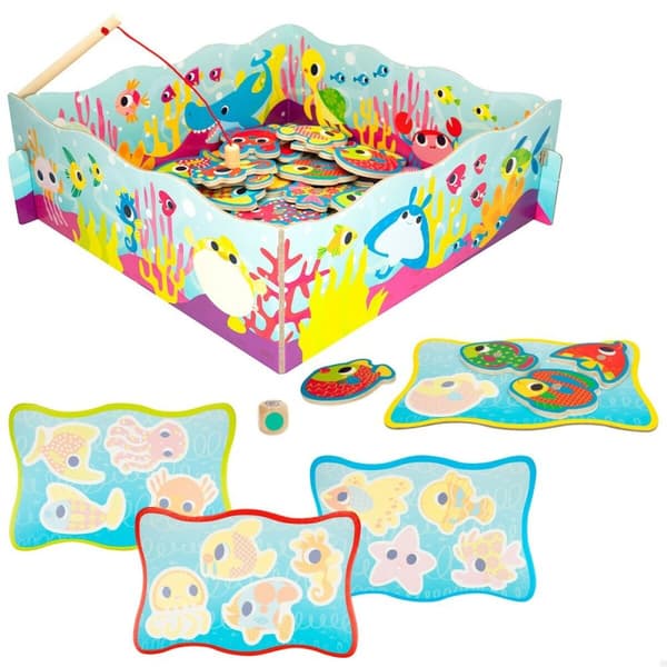 wooden Board game Lisciani  Fishing game(6 Units)