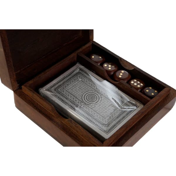 Poker Set Home ESPRIT brown wood