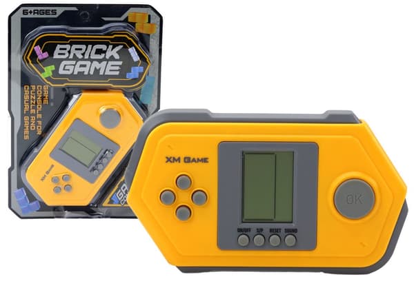 Tetris Brick Game Electronic Console Game Harmaa - keltainen