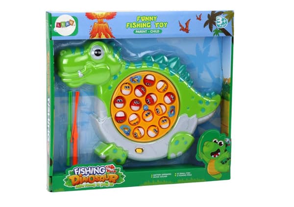 Fiskeri Arcade Game Green Dinosaur Board
