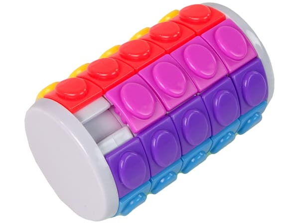 Logisk spil Puslespil Farverig roterende cylinder
