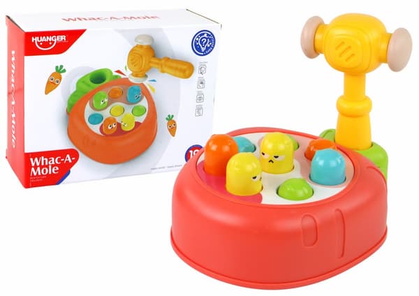 Whac-A-Mole färgglada morot arkadspel