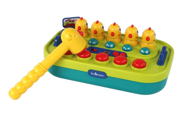 Arkadspel Whac-a-Mole Chickens Hammer Lights låter batteridrivet