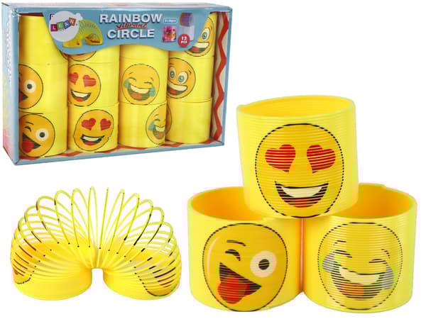 Ikonisk Spring Yellow Emoji Spring Relaxation 6CM