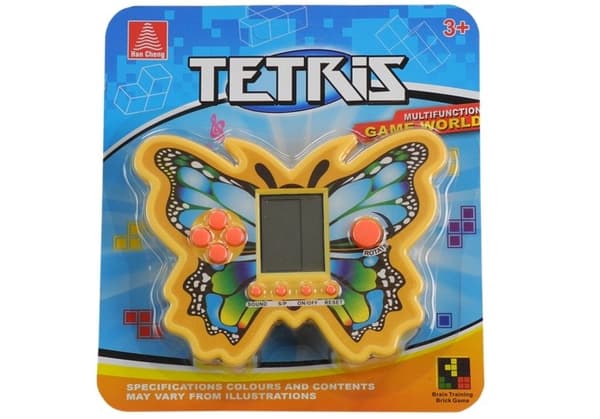 Tetris gul fjäril elektroniskt spel