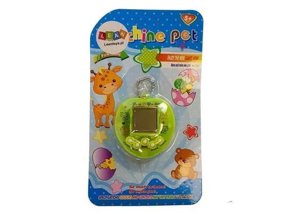 Tamagotchi Electronic Game Green med kort kæde