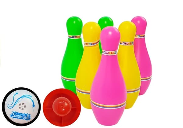 Bowlingsæt Farverigt 6 stk Lyser op