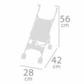 Miniatyrbild 3 av 4: Dolls Foldable Stroller By  Verona 28 x 42 x 56 cm