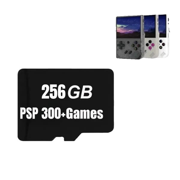 256GB TF-kort för RG35XX PLUS-konsol, förinstallerat med 300+ PSP-spel, Wi-Fi-aktiverat,256G 300 PSP-spel
