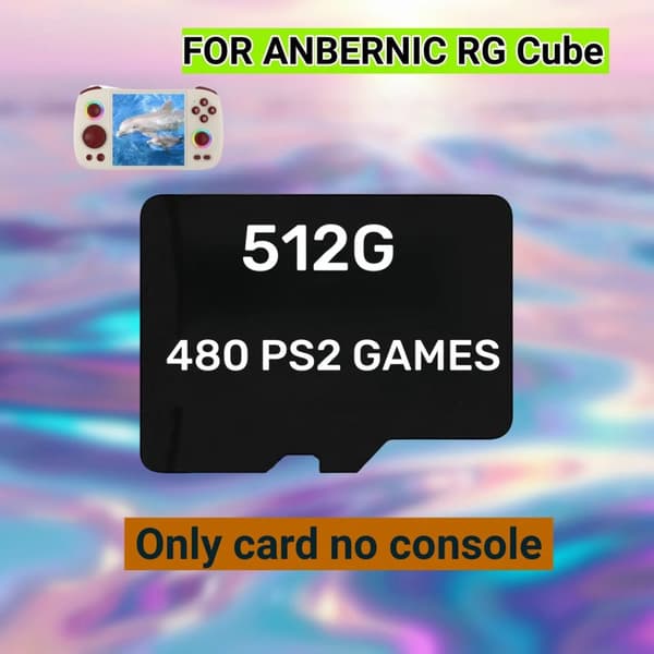 ANBERNIC RG Cube TF-kortti, 512G, jossa on 80000 peliä, 256G, jossa on 45000 peliä,512G Vain 480 PS2