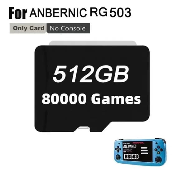 512GB Spilkort, 80000 Spil, Kompatibel med ANBERNIC RG503,512G 80000Spil
