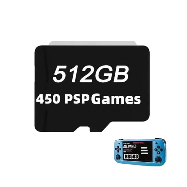 512GB Spelkort, 80000 Spel, Kompatibel med ANBERNIC RG503,512G 80000Spel 512G 450PSP Games