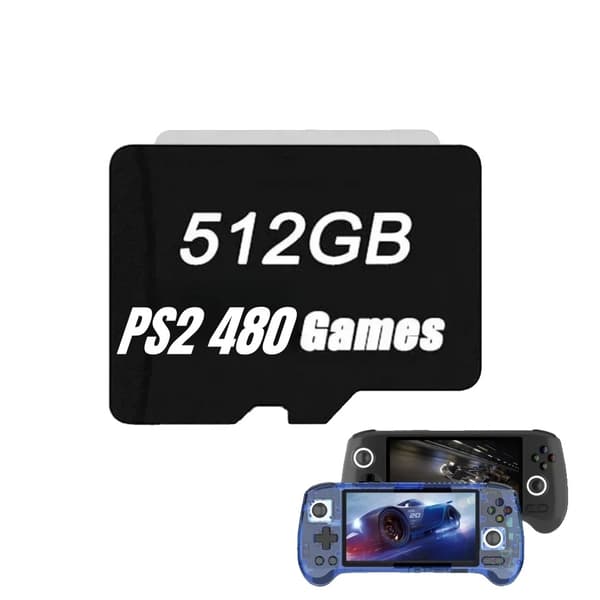 Minne kort för bärbar spelkonsol, 512GB med 61000 spel, 256GB för PS2-spel,512G PS2-spel