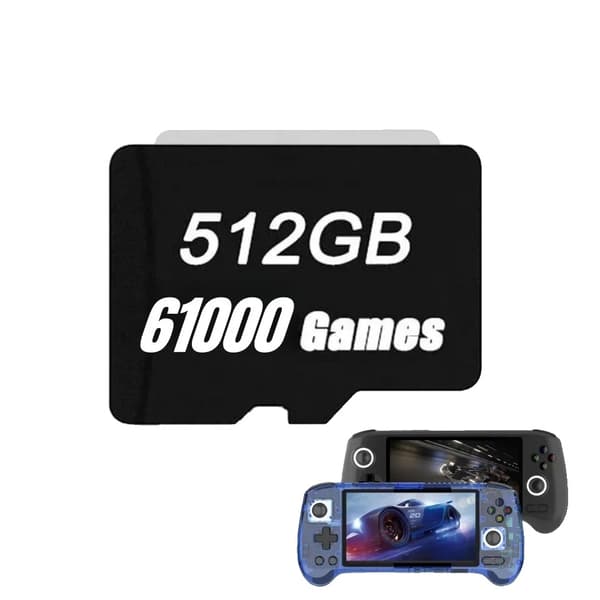Minne kort för bärbar spelkonsol, 512GB med 61000 spel, 256GB för PS2-spel,512G PS2-spel