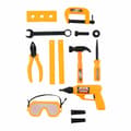 Miniatyrbillede 1 af 3: Toy tools Eddy Toys 13 Pieces