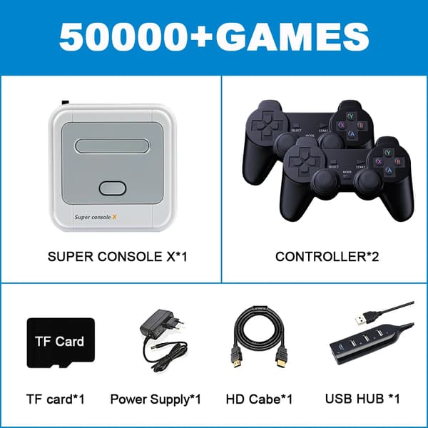 Super Console X, 60000+ Spil, 4K Opløsning,SX-128G-706-2, EU