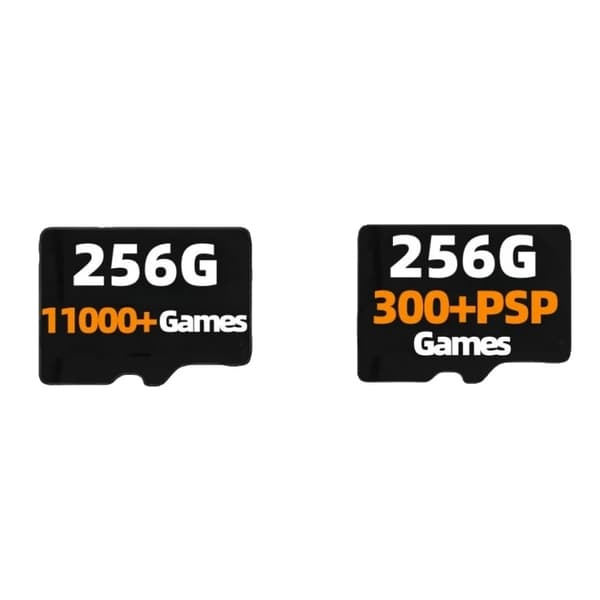 ANBERNIC RG34XX TF-kort, 256G kapacitet, 11000+ förinstallerade spel,256G och 256G PSP