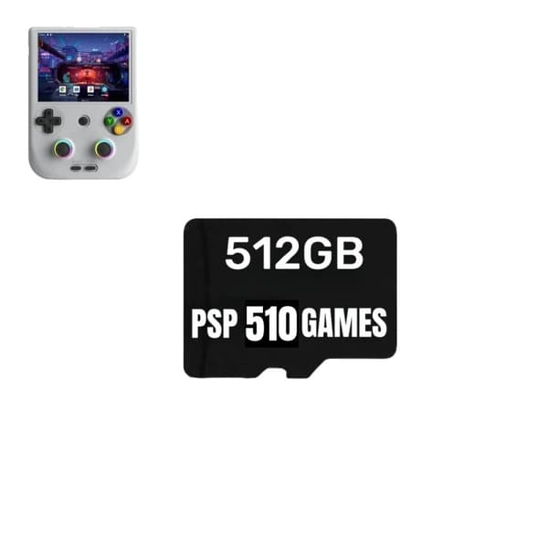 Minneskort, 512GB kapacitet, 80000 spel förinstallerade,512G endast 510 PSP