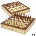 Pikkukuva 1 / 5: Chess and Checkers Board Colorbaby Drawer Wood (4 Units)