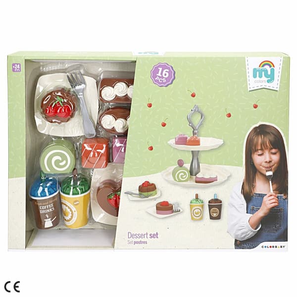 Toy Food Set Colorbaby 16 Pieces (6 Units)