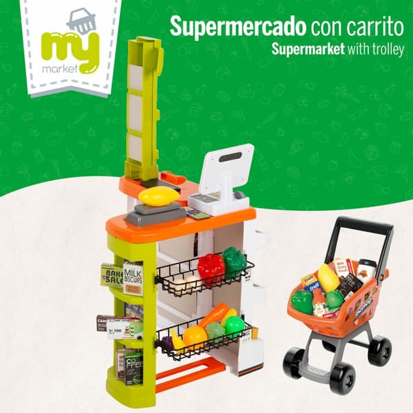 Toy Supermarket Colorbaby 50 x 82 x 42 cm 50 Pieces 2 Units