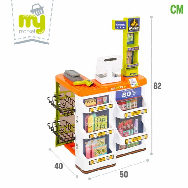 Toy Supermarket Colorbaby 50 x 82 x 42 cm 50 Pieces 2 Units