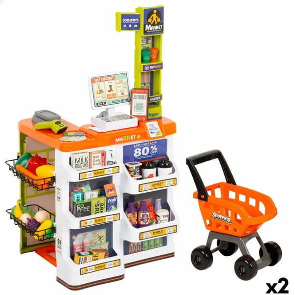 Toy Supermarket Colorbaby 50 x 82 x 42 cm 50 Pieces 2 Units